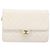 CHANEL Matelasse Chain Shoulder Bag Lamb Skin White Gold CC - vista 2