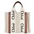 Chloé Woody Small Lederhandtasche Beige