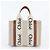Chloé Woody Small Lederhandtasche Beige - Ansicht 3