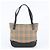 Burberry Nova Check Shadow Horse Leder Tote Bag Schwarz Beige - Ansicht 3