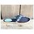 Autre Marque Mules Le Plagiste in denim blu ricamate fiori - vista 3