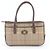 Borsa Tote in pelle Burberry Nova Check Marrone