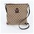 Borsa a tracolla Gucci GG Canvas Abbey in pelle Marrone