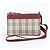 Bolso de hombro de piel Burberry Nova Check Roja Beige