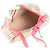 Borsa a tracolla in pelle Burberry Nova Check Shadow Horse Rosso Beige - vista 7
