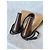 Sandali platform in pelle intrecciata marrone scuro Gucci - vista 11