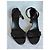 Sandali platform in pelle intrecciata marrone scuro Gucci - vista 3