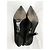 Botines Prada de piel negra con puntera con estampado de cocodrilo Negro - vista 12