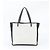 Borsa Tote Dritta Chanel Let's Lemon Nero Bianco - vista 3