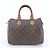Louis Vuitton Monogram Speedy 25 Mini Boston Bag Marrone