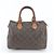 Louis Vuitton Monogram Speedy 25 Mini Boston Bag Marrone - vista 3