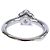 Anillo Half Eternity Camelia Chanel Platinum 950 - vista 3