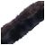 Fendi Fox Fur Rabbit Silk Stole/Scarf Brown Black - view 4