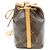 Borsa a tracolla Louis Vuitton Monogram Nano Noe Marrone - vista 2