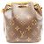 Borsa a tracolla Louis Vuitton Monogram Nano Noe Marrone - vista 3