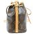 Borsa a tracolla Louis Vuitton Monogram Nano Noe Marrone - vista 4