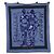 Hermès Sciarpa in cotone Hermes Monsieur et Madame Blu navy