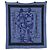 Hermès Sciarpa in cotone Hermes Monsieur et Madame Blu navy - vista 2