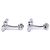 Hermès Hermes Tournis Metal Cufflinks Black Silvery - view 2
