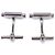 Hermès Hermes Tournis Metal Cufflinks Black Silvery - view 5