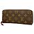 Louis Vuitton Monogram Portefeuille Clemence Long Wallet Fucsia