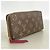 Louis Vuitton Monogram Portefeuille Clemence Long Wallet Fucsia - vista 2
