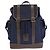 Mochila Longchamp Boxford Marrom Azul marinho