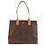 Saco Tote ETRO com Padrão Paisley Marrom Bege