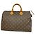 Sac à main Louis Vuitton Monogram Speedy 35 Marron