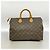 Sac à main Louis Vuitton Monogram Speedy 35 Marron - vue 10