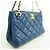 Chanel Matelassé Schultertasche mit Kette Blau - Ansicht 2