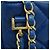Chanel Matelassé Schultertasche mit Kette Blau - Ansicht 6