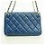 Chanel Matelassé Schultertasche mit Kette Blau - Ansicht 8