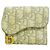 Cartera Tri-Fold Christian Dior Castaño Beige