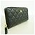 Portafoglio lungo Chanel Matelassé in vitello granulato nero - vista 2
