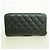 Portafoglio lungo Chanel Matelassé in vitello granulato nero - vista 9