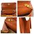 Borsa a tracolla con catena in pelle marrone MCM Visetos Logogram - vista 5