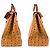 Sac Boston MCM Vintage Visetos Brown Cognac en cuir Marron - vue 8