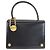 Borsa a mano Versace Sunburst in pelle nera Nero
