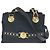Borsa a tracolla Versace Vintage Sunburst in nylon nero e pelle
