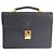 Pochette Versace Vintage Sunburst en cuir noir