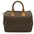 Bolsa Louis Vuitton Monogram Speedy 25 Marrom Branco Monograma - vista 2