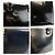 Borsa a tracolla e tote Versace Sunburst in smalto nero - vista 6