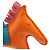 Hermès Hermes Rodeo MM Handbag Charm Blu Arancione - vista 6