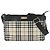 Burberry Schultertasche mit Check-Muster Beige Dunkelbraun