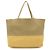 Céline Celine Horizontal Cabas Bicolor Tote Bag Beige Cream Yellow Sand