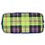 Versace Vintage Baroque Canvas Tote Bag mit Tartan-Muster Blau Grün Gelb - Ansicht 10