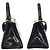 Borsa Versace Sunburst in pelle pony Marrone scuro - vista 8