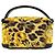 Bolso de mano pouch vanity Versace con estampado de leopardo Negro Amarillo - vista 2