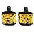 Bolso de mano pouch vanity Versace con estampado de leopardo Negro Amarillo - vista 6